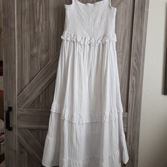 LOST & WANDER White Summer Midi Dress (New Without Tags) - Picture 7 of 7